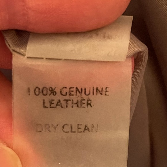 ECRU 100% Leather jacket coat zip super soft M - Picture 3 of 6